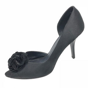 Pelle Moda  Satin Leather Peep Toe Women Sz 6.5